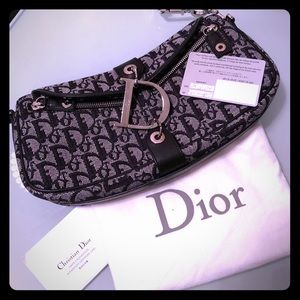 Christian Dior Monogram Saddle canvas shoulder bag